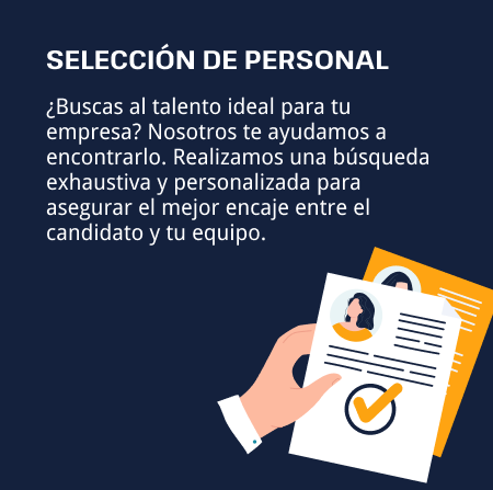 Card sobre la selección de personal dentro de la consultora RRHH